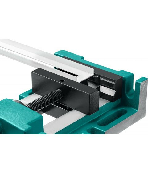 Тиски, струбцины, наковальни, верстаки: Cверлильные тиски KRAFTOOL 32716-100 100 мм, станочные трехсторонние фотографии