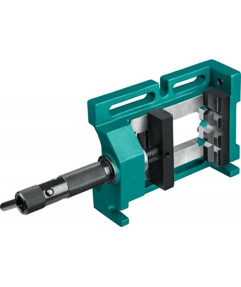 Тиски, струбцины, наковальни, верстаки: Cверлильные тиски KRAFTOOL 32716-100 100 мм, станочные трехсторонние фотографии