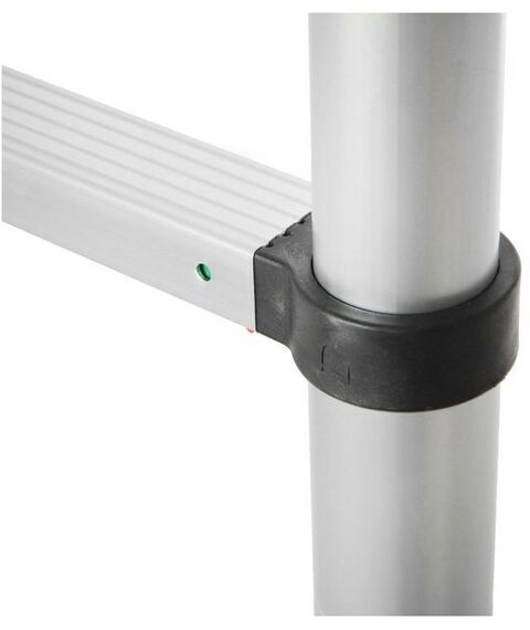 Стремянки и лестницы: Лестница телескопическая TUNDRA 2.6 м алюминиевая, 9 ступеней, автомат фотографии