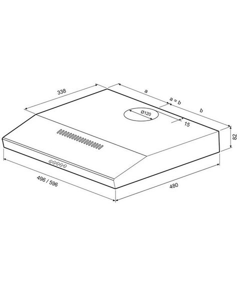 Вытяжки кухонные: Вытяжка кухонная KRONA ERMINA 500 inox PB фотографии