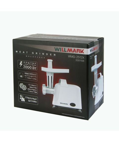 Мясорубки: Мясорубка WILLMARK WMG-2512X фотографии