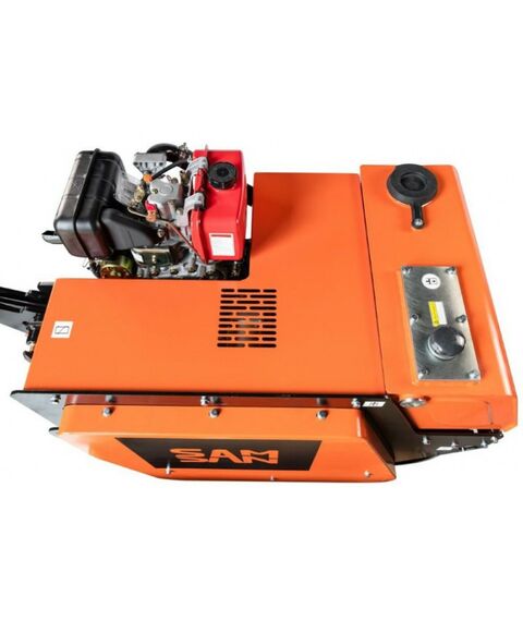 Дорожные катки: Ручной двухвальцовый дорожный каток Samsan DDR 500 Honda GX270, вес сухой 520 кг, бак для воды 30 л, ширина барабана 600 мм фотографии