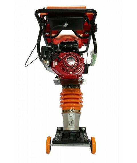 Виброплиты, вибраторы: Вибротрамбовка Samsan TR 280 80 кг, счетчик моточасов, колесный комплект, двигатель Honda GX 160, 4-тактный, одноцилиндровый фотографии