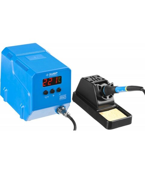 Паяльное оборудование: Низкотемпературная паяльная станция цифровая Зубр ПСН-60 50-480°C, 60 Вт [55336] фотографии