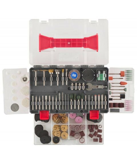 Прямошлифовальные машины (граверы): Набор мини-насадок для гравировальных машин Зубр 35905-H349 349 предметов фотографии