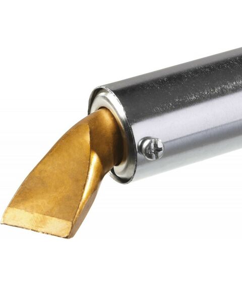 Паяльное оборудование: Паяльник Зубр Мастер 55303-300 c деревянной рукояткой, 300Вт, клин фотографии