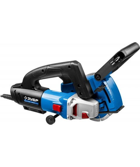 Штроборезы, бетонорезы: Штроборез (бороздодел) Зубр Профессионал ЗШ-П30-1400 ПСТК макс. глуб. 30 мм, 125 мм, подключ. пылесоса, плавн пуск, защита от перегрузки, 1400 Вт, кейс фотографии