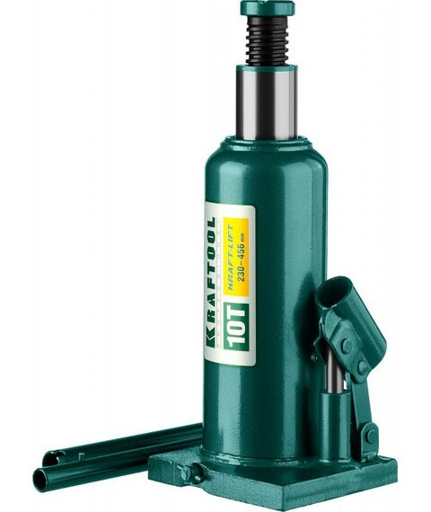 Домкраты: Домкрат бутылочный гидравлический KRAFTOOL KRAFT-LIFT 10т 230-460мм [43462-10_z01] фотографии