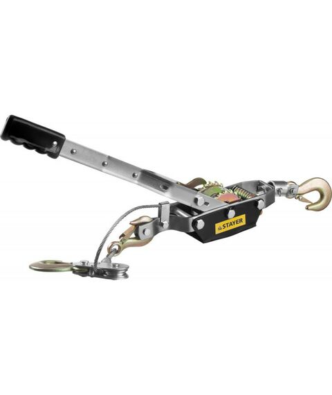 Лебедки, тали, тельферы: Лебедка STAYER MAXPull 4310-4 рычажная, тросовая, 4т/3м фотографии