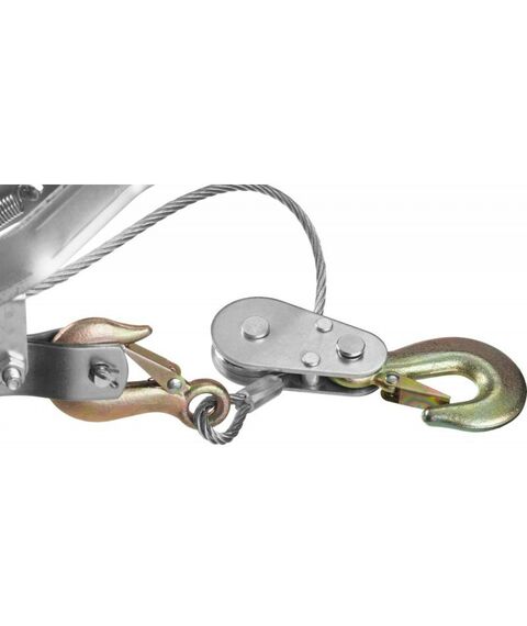 Лебедки, тали, тельферы: Лебедка STAYER MAXPull 4310-4 рычажная, тросовая, 4т/3м фотографии