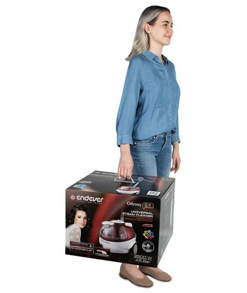 Отпариватели и пароочистители: Отпариватель для одежды Endever Odyssey Q-9 красно-белый [80147] фотографии