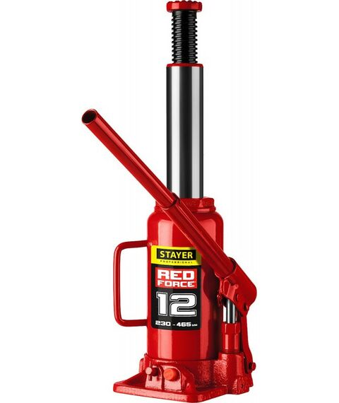 Домкраты: Домкрат бутылочный гидравлический STAYER RED FORCE 12т 230-465мм [43160-12_z01] фотографии