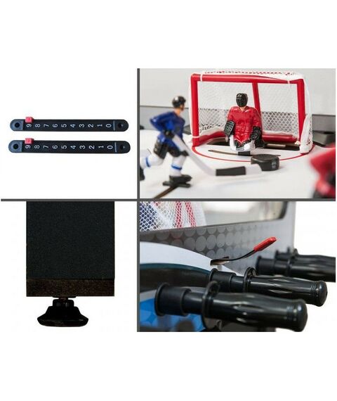 Настольный хоккей: Хоккей Weekend Alaska с механическими счетами 101 x 73.6 x 80 см, серо-синий фотографии