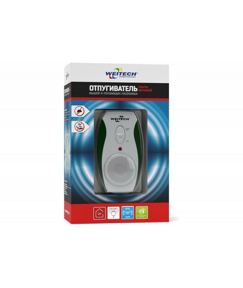 Отпугиватели для животных и насекомых: Отпугиватель грызунов и насекомых Weitech WK-0190 ультразвуковой фотографии