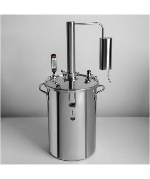 Сепараторы и дистилляторы: Дистиллятор  Первач Элит-Аромат 14Т 14л, термометр фотографии