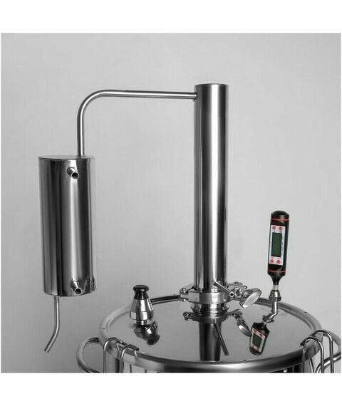 Сепараторы и дистилляторы: Дистиллятор  Первач Элит-Аромат 14Т 14л, термометр фотографии