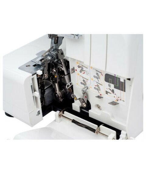 Швейные машинки: Оверлок Necchi 4455D 2, 3, 4-ниточный шов, дифференциальная подача, скорость 1200 стежков/мин фотографии