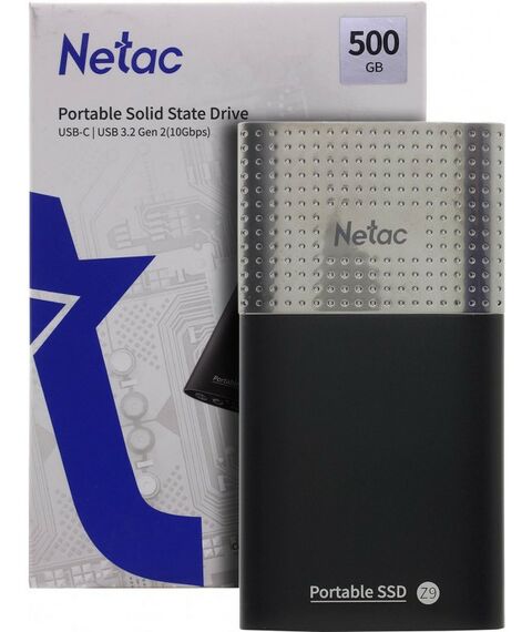 SSD-накопители: SSD-накопитель Netac 500 Gb Z9 USB3.2 [NT01Z9-500G-32BK] фотографии