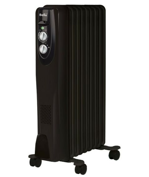 Масляные радиаторы: Масляный радиатор Ballu Classic black BOH/CL-09BRN 2000 9 секций фотографии