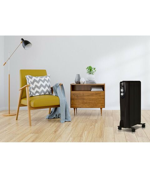 Масляные радиаторы: Масляный радиатор Ballu Classic black BOH/CL-09BRN 2000 9 секций фотографии