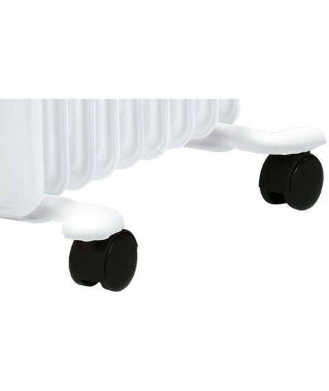 Масляные радиаторы: Масляный радиатор Ballu Comfort BOH/CM-11WDN 2200 мощность обогрева 2200 Вт, число секций: 11, термостат, колеса для перемещения, цвет белый фотографии