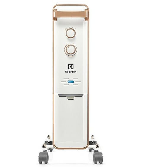 Масляные радиаторы: Масляный радиатор Electrolux Wave EOH/M-9157 мощность обогрева 1500 Вт, число секций: 7, термостат, колеса для перемещения, цвет белый фотографии