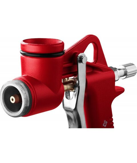 Пневмокраскопульты: Картушный пистолет для штукатурки Зубр MKP 600 с верхним бачком, 4, 6, 8мм [06466] фотографии