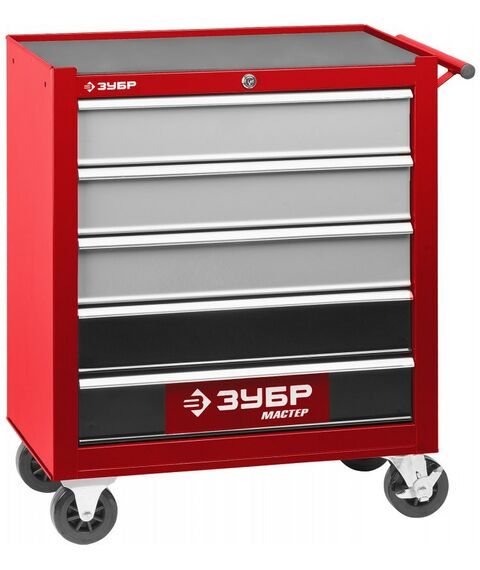 Инструментальные тележки: Тележка инструментальная Зубр Мастер 5 ящиков, 680x330x770мм [38905-5] фотографии