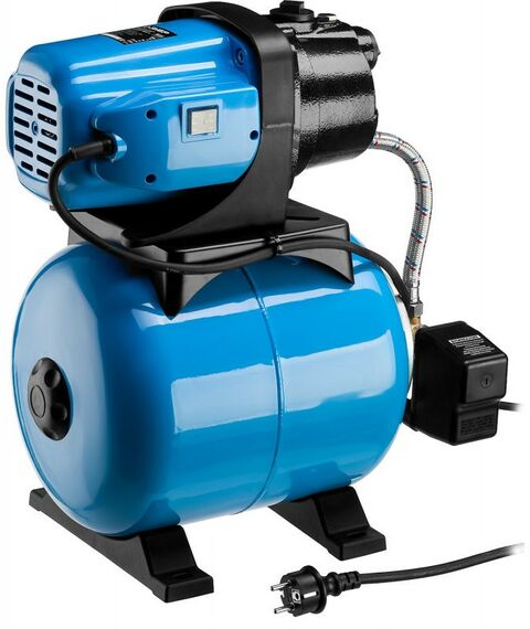 Насосы и насосные станции: Станция насосная автоматическая Зубр Мастер НАС-М3-1200-Ч 1200 Вт, пропускная способность 63 л/мин, напор 46 м, бак 20 л, корпус из чугуна фотографии