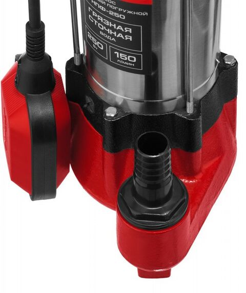 Насосы и насосные станции: Фекальный насос Зубр НПФ-250 250 Вт фотографии