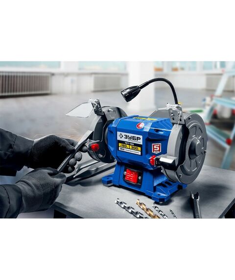 Точильные станки: Заточной станок Зубр ПСТ-150 Профессиональный d150 мм, 300 Вт фотографии