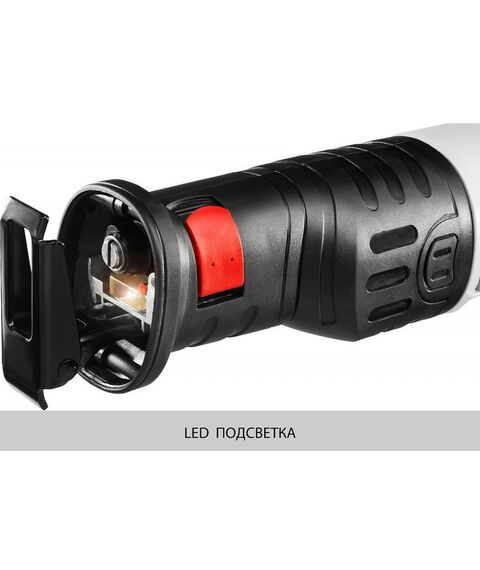 Сабельные пилы: Пила сабельная (электроножовка) Зубр ЗПС-1100 Э 1100 Вт, 800-2700 ход/мин, рез 230 мм (дерево), 20 мм (сталь), ход штока 29 мм фотографии