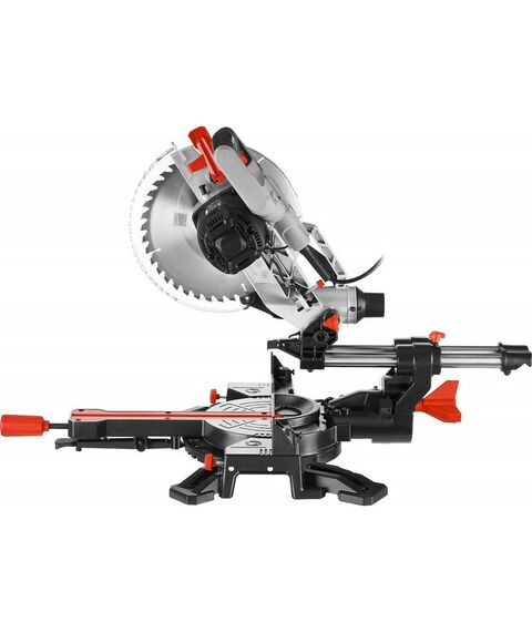 Торцовочные пилы: Пила торцовочная с протяжкой Зубр ЗПТ-255-1800 ПЛ d 255 х 30 мм, 1800 Вт фотографии