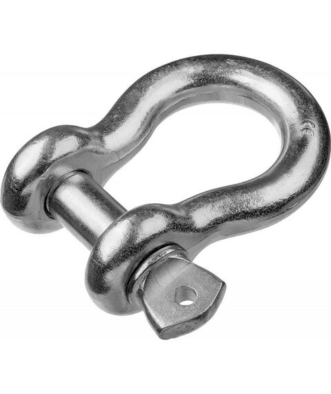 Такелажный крепеж: Скоба такелажная омегообразная Зубр Профессионал 1" (25.4 мм) 2 шт, палец 29 мм, г/п 8.5 тн, оцинкованная [304525-25] фотографии