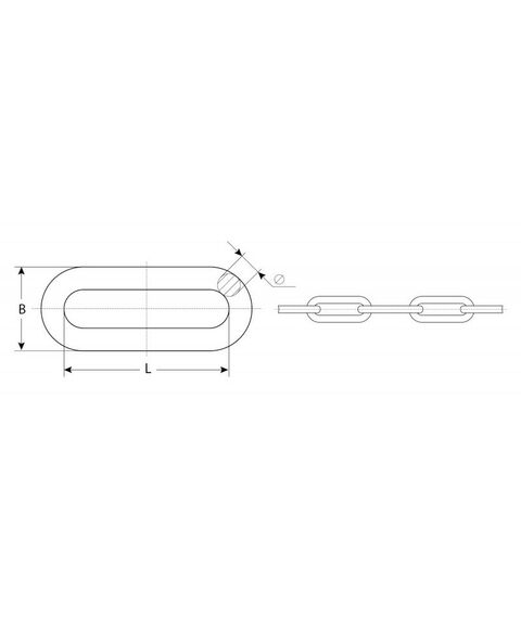 Такелажный крепеж: Цепь длиннозвенная Зубр Профессионал d=2мм, L=200м DIN 763, оцинкованная сталь [4-304030-02] фотографии