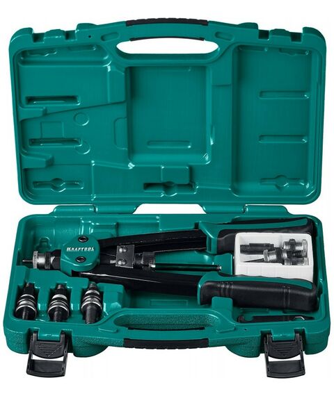 Заклепочники: Резьбовой двуручный заклепочник KRAFTOOL NUT-12 в кейсе [31183] фотографии