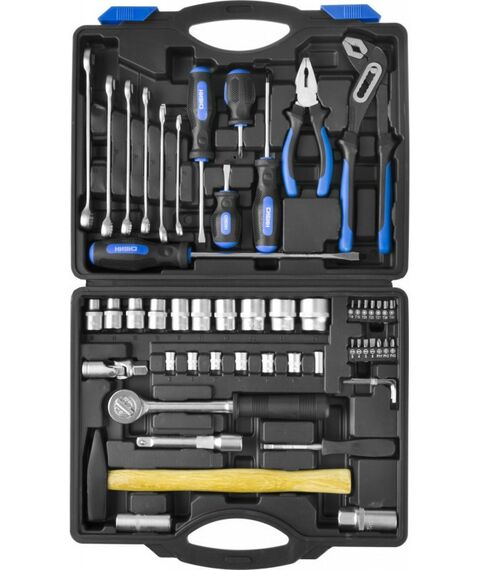Наборы инструментов и ключи: Универсальный набор инструмента СИБИН 27765-H56 56 предметов фотографии
