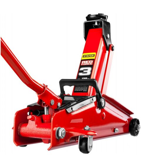 Домкраты: подкатной домкрат с увеличенным подъемом STAYER RED FORCE R-30 3т 135-400мм [43154-3] фотографии