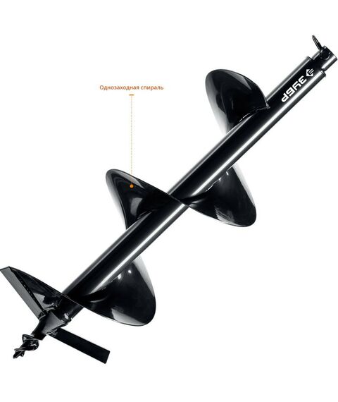 Шнеки для мотобуров: Шнек для мотобуров по грунту Зубр d=250 мм, однозаходный [7051-25] фотографии