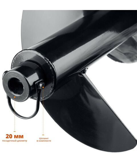 Шнеки для мотобуров: Шнек для мотобуров по грунту Зубр d=300 мм, однозаходный [7051-30] фотографии