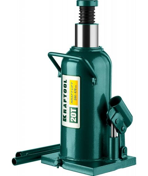 Домкраты: Домкрат бутылочный гидравлический KRAFTOOL KRAFT-LIFT 20т 244-449мм [43462-20_z01] фотографии