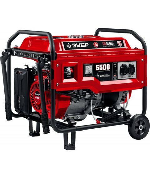 Принадлежности к компрессорам и электростанциям: Набор колес + рукоятка № 2 Зубр НКР-2 для генераторов мощностью свыше 4000 Вт, ЗУБР фотографии