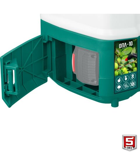 Опрыскиватели садовые: Опрыскиватель аккумуляторный Зубр ОПЛ-10 10 л бак, без АКБ, Li-Ion 18В фотографии