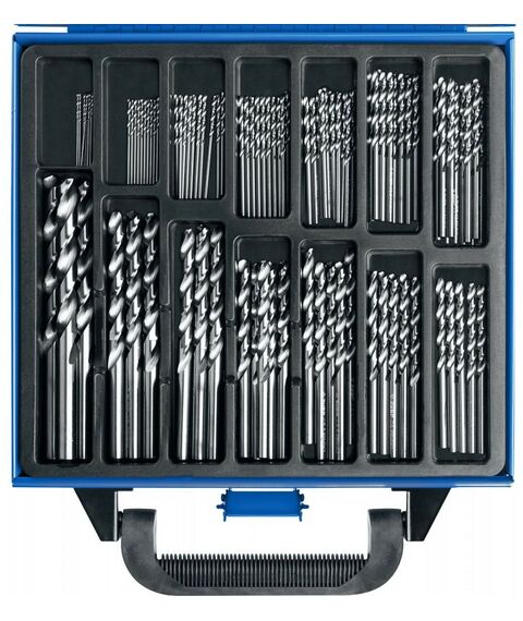 Буры, пики, коронки, сверла: Набор сверл по металлу Зубр ПРОФ-А 99шт 1-10мм сталь Р6М5, класс А, мет.бокс [29625-H99] фотографии