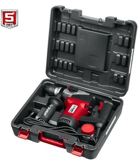 Перфораторы: Перфоратор Зубр ПВ-28-1000 1000 Вт, 28 мм, SDS Plus фотографии