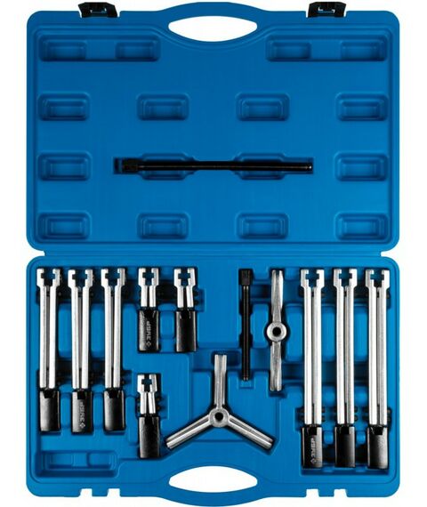 Демонтажный инструмент: Набор съемников со сменными захватами Зубр Профессионал 43305-H13 в кейсе фотографии