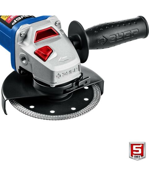 Угловые шлифмашинки (болгарки): УШМ Зубр Профессионал УШМ-П125-1500 ЭПСТ 125 мм, 1500 Вт, с регулировкой оборотов, компакт фотографии