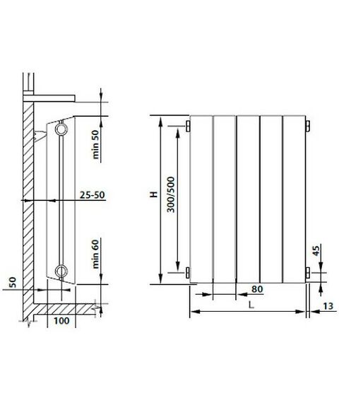 Радиаторы: Радиатор Royal Thermo PianoForte 500 new/Bianco Traffico 4 секций [RTPN50004] фотографии