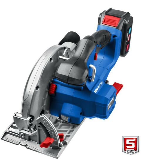 Дисковые пилы: Бесщеточная пила циркулярная Зубр Профессионал CPB-190-41 20В, 1 АКБ (4Ач) фотографии