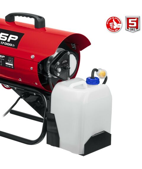 Тепловые пушки: Дизельная тепловая пушка Зубр ДП-К6-17 17 кВт фотографии